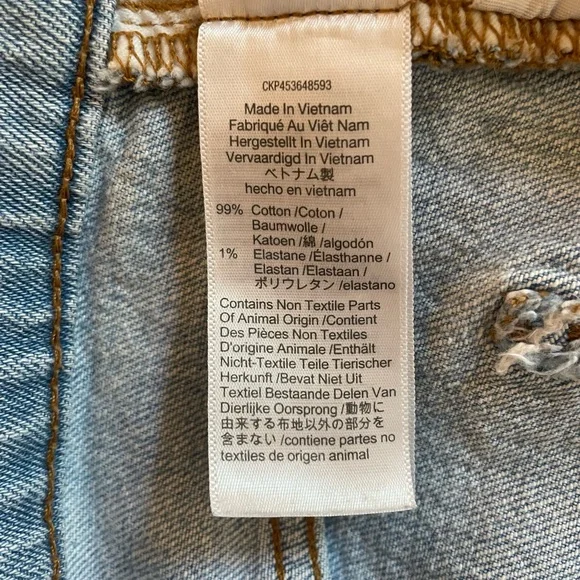 Madewell Perfect Vintage Jean in Fiore Wash Women Size 29 Straight Leg Blue - Picture 8 of 13